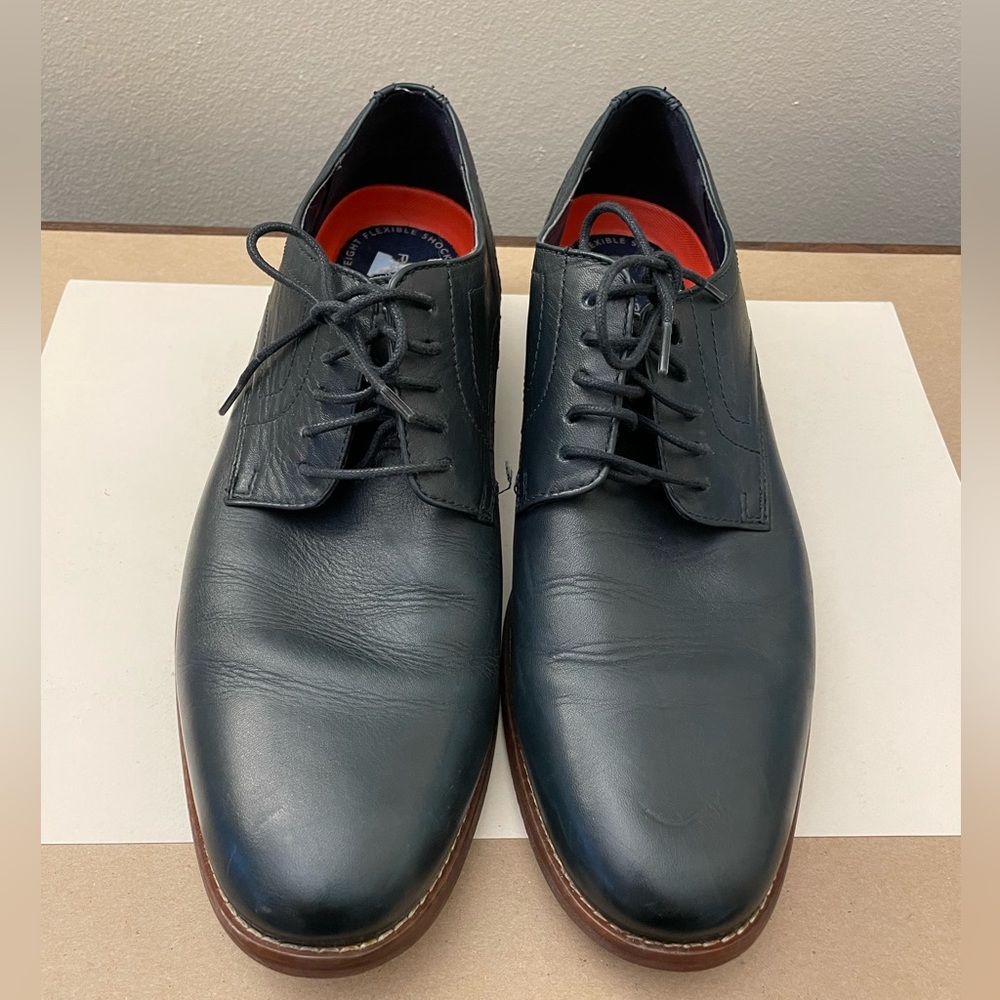Rockport Men’s Dress Casual Oxford Shoes 10.5 - Dark Blue Leather - GREAT!
